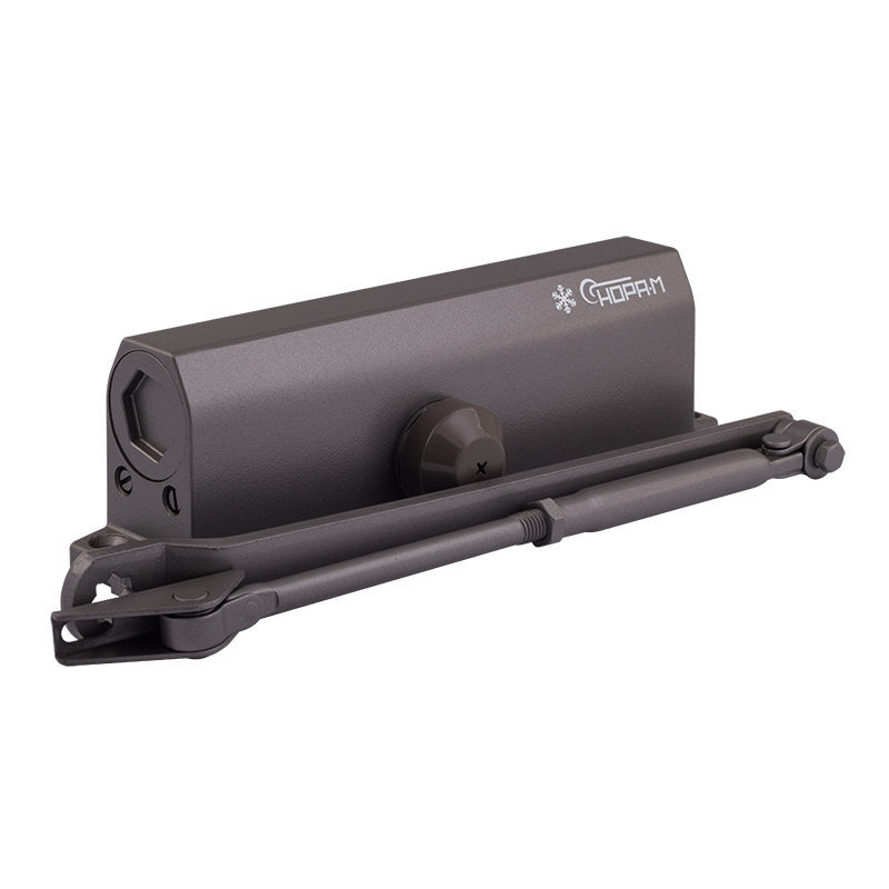 Доводчик дверной с задержкой закрывания 740 DA от 60 до 110 кг цвет Графит Нора-М